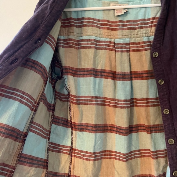 carbon2cobalt purple button up jacket - Picture 6 of 6